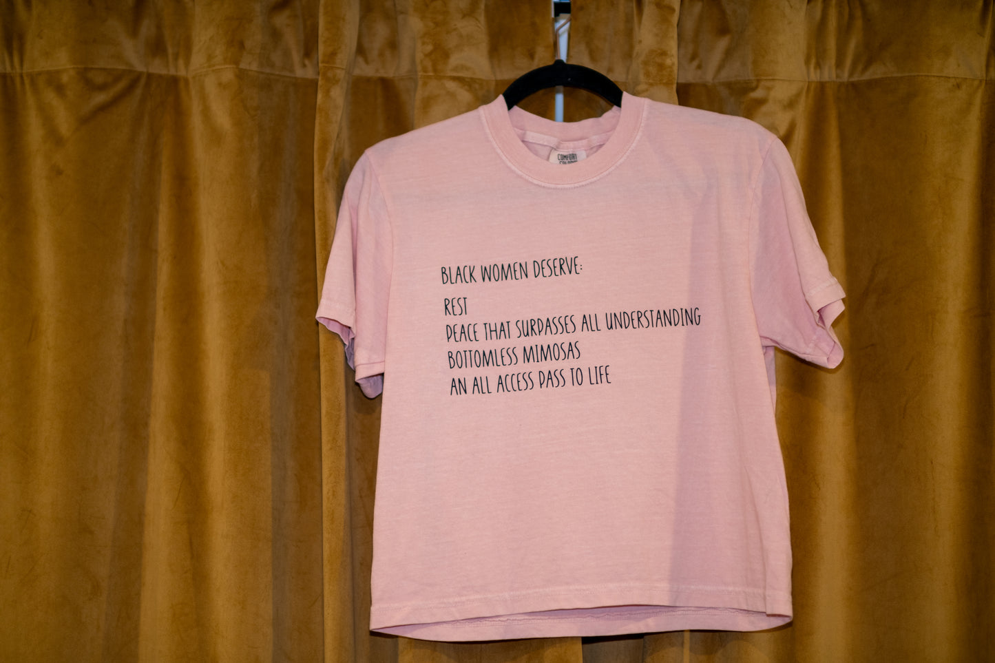 Black Women Deserve Women's Crop Top T-shirt