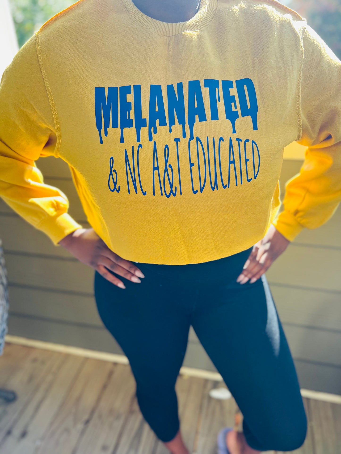 NC A&T Crop Top Sweater
