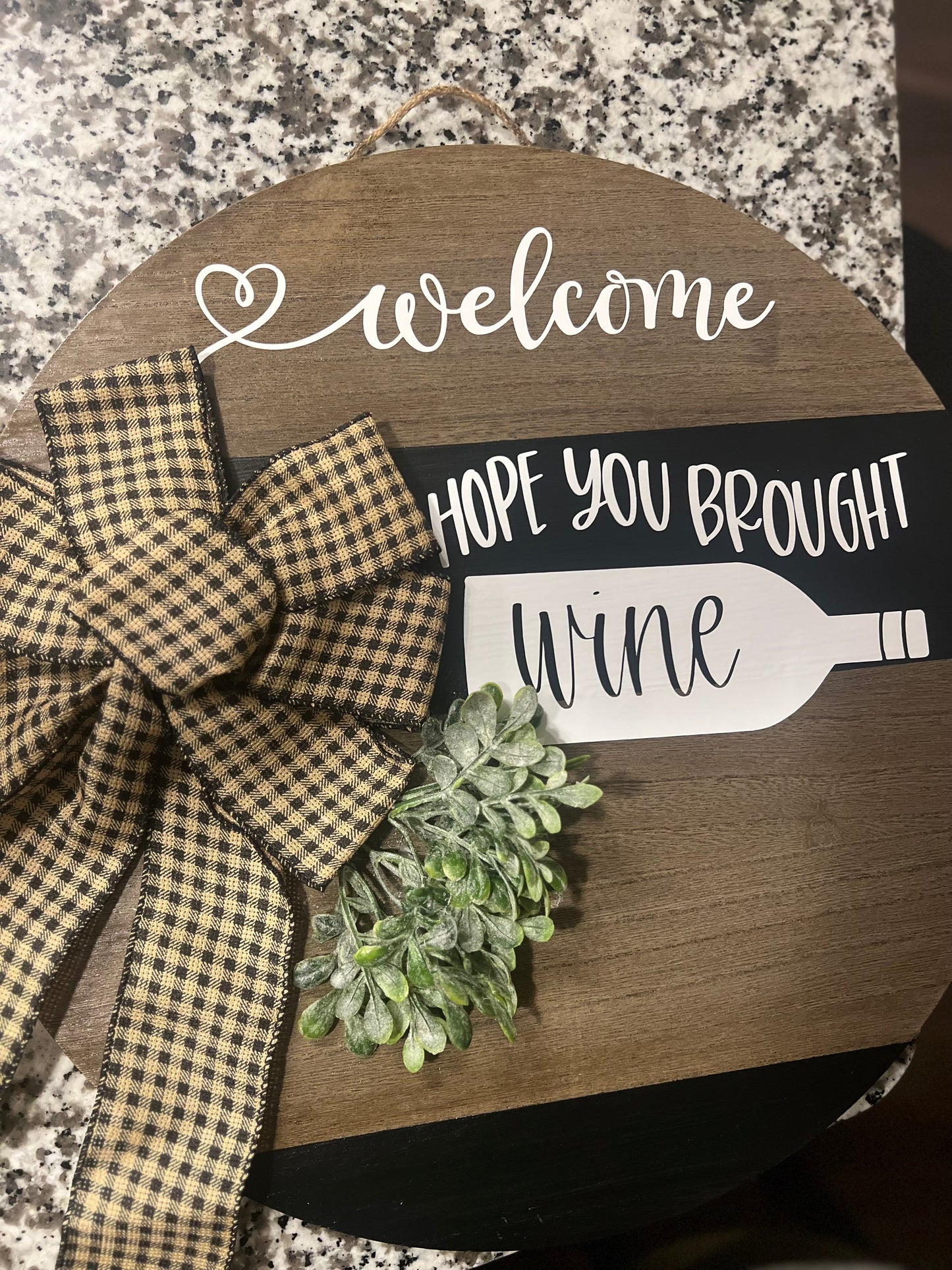 Front Door Welcome Sign
