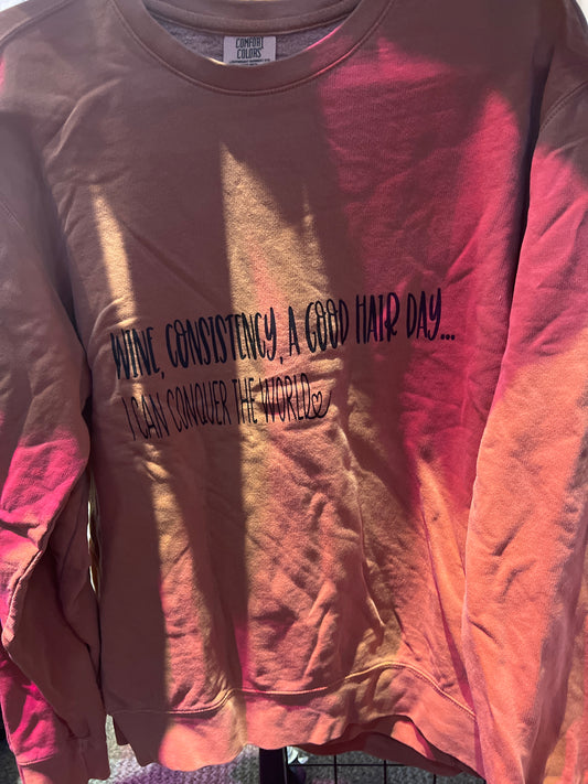 Wine & Consistency Long Sweater