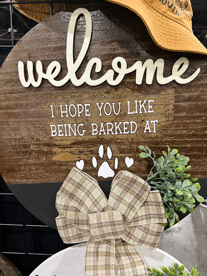 Custom Front Door Welcome Sign