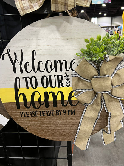 Custom Front Door Welcome Sign