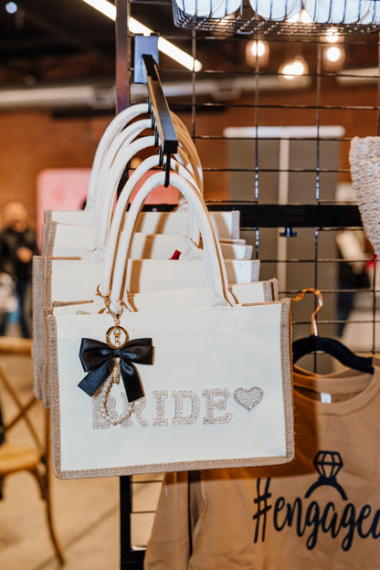 Burlap Bridal bag