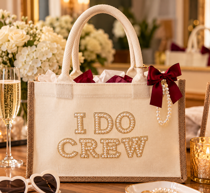 Burlap Bridal bag