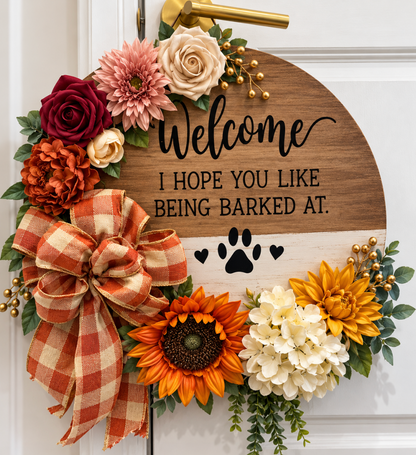 Front Door Welcome Sign