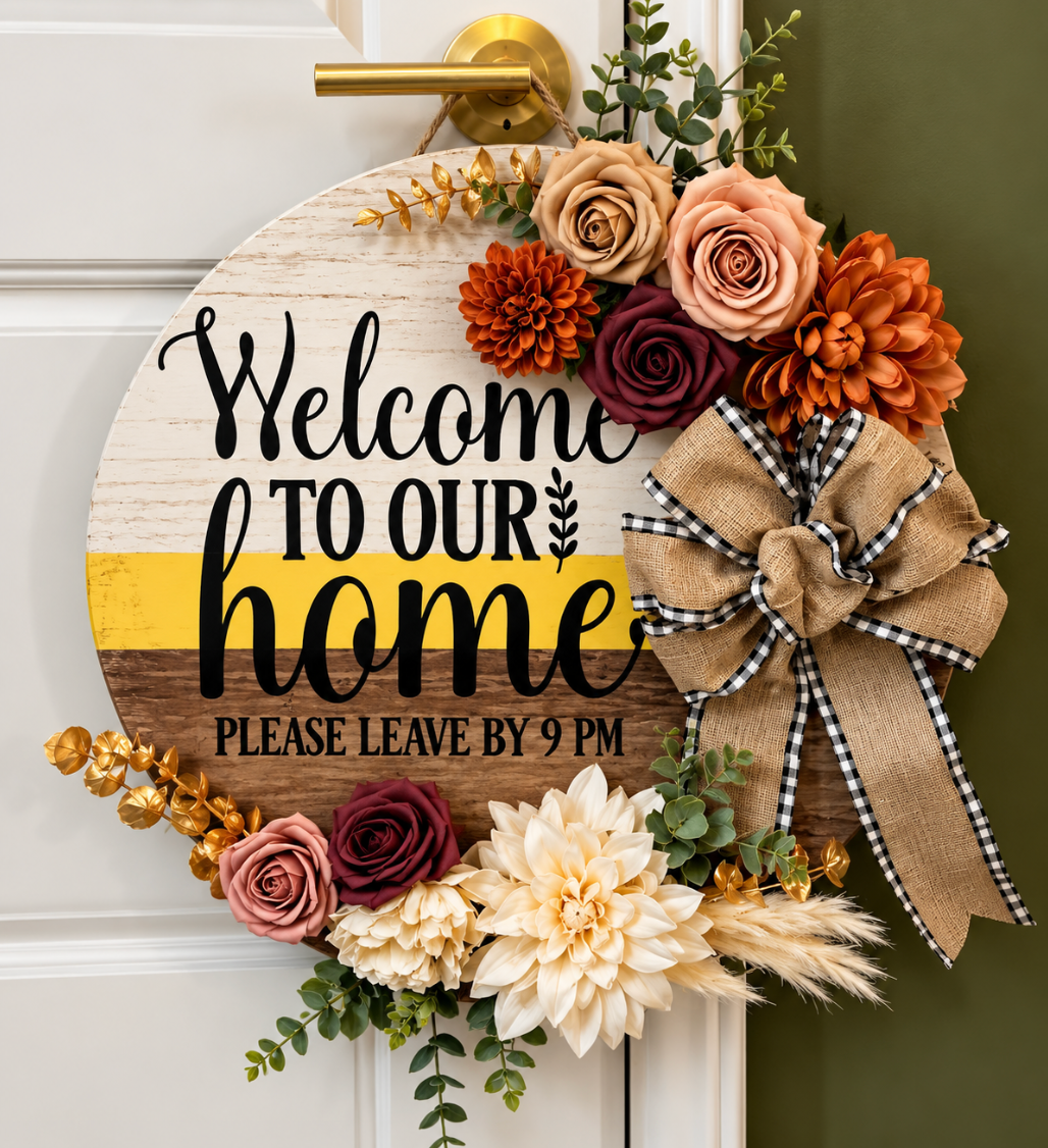 Front Door Welcome Sign