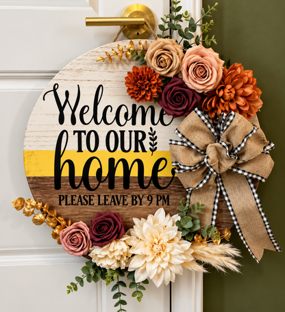 Front Door Welcome Sign
