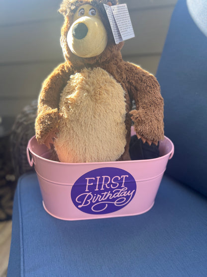 Birthday Bucket for Baby's First Birthday